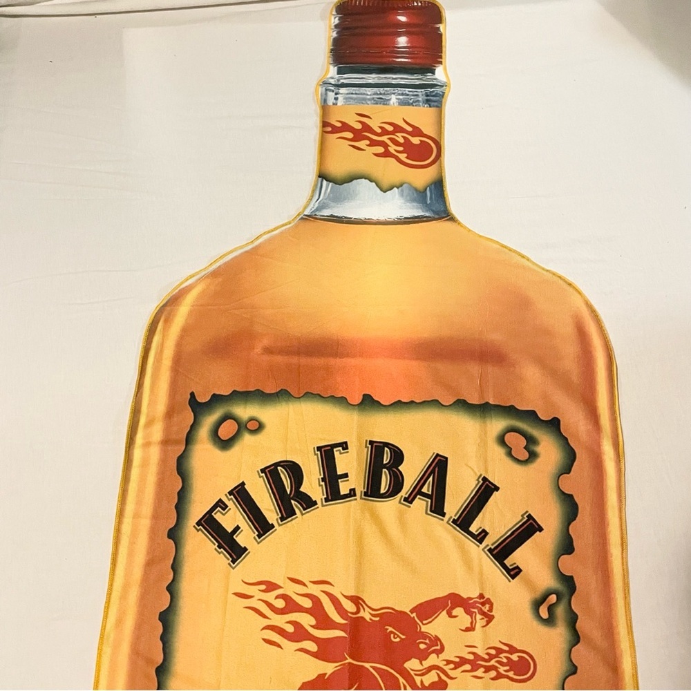 Fireball Cinnamon Whisky Bottle Promo Beach Towel